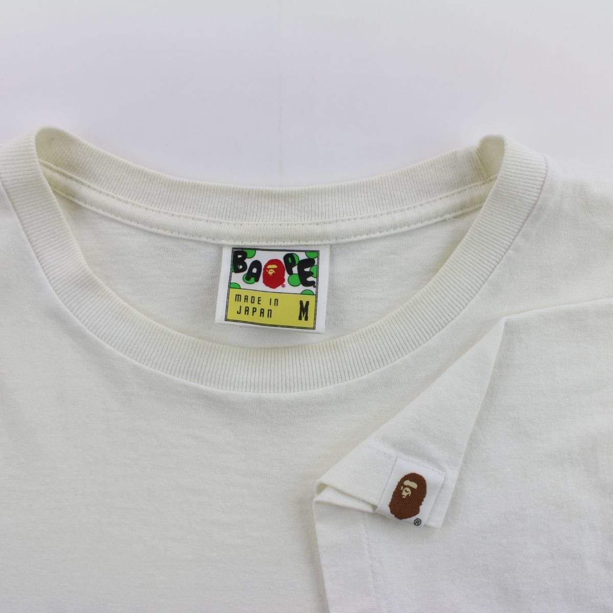 Bape Traffic Light Logo Tee White - SaruGeneral