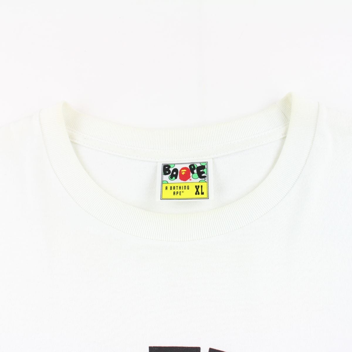 bape space camo college logo tee White - SaruGeneral
