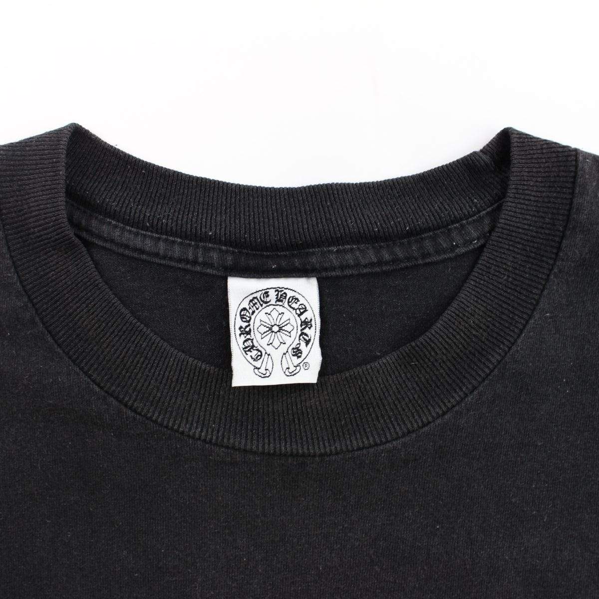 chrome hearts gold horseshoe ls black - SaruGeneral