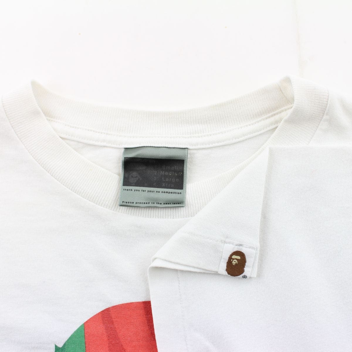 bape portrugal big ape logo tee white 1 - SaruGeneral