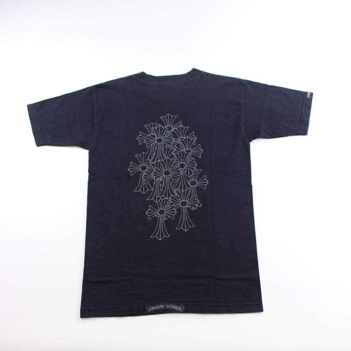 chrome hearts crosses horseshoe pocket tee black - SaruGeneral