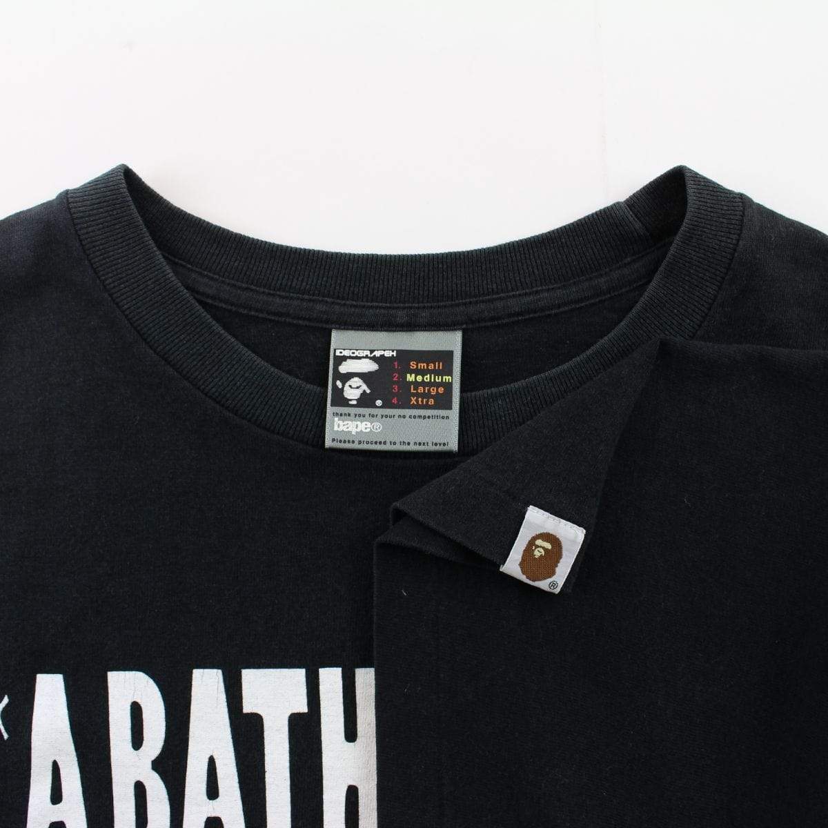 Bape A.S.N.K.A Ape Logo Tee Black - SaruGeneral