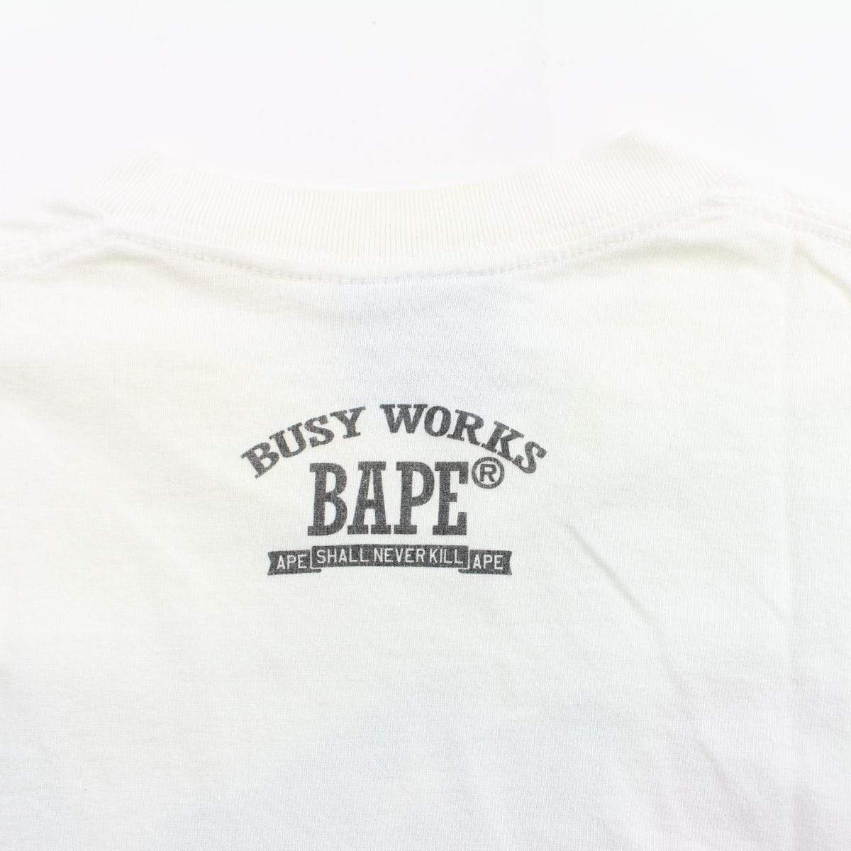 bape Multi Colour bapesta tee white - SaruGeneral