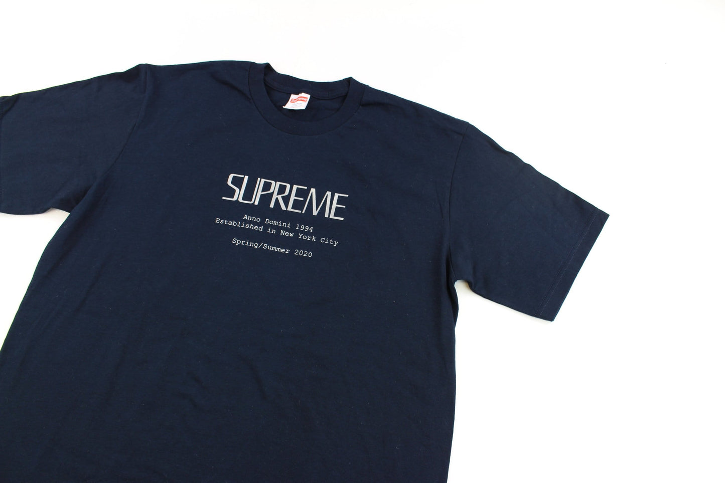 supreme anno domini 1994 tee navy - SaruGeneral