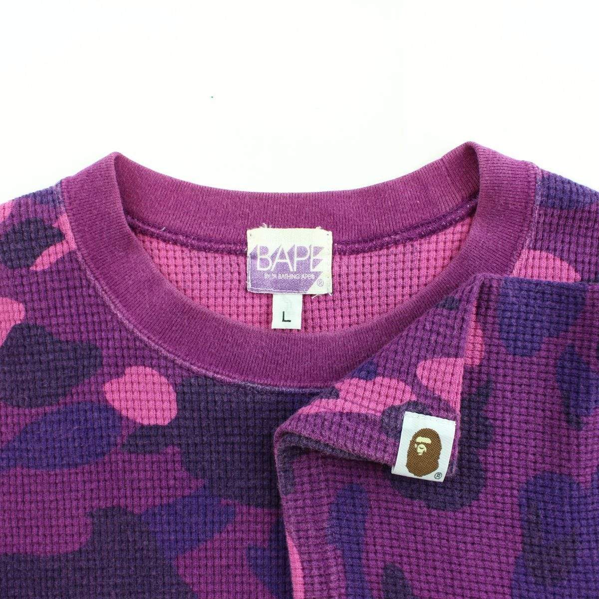 bape purple camo waffle tee - SaruGeneral
