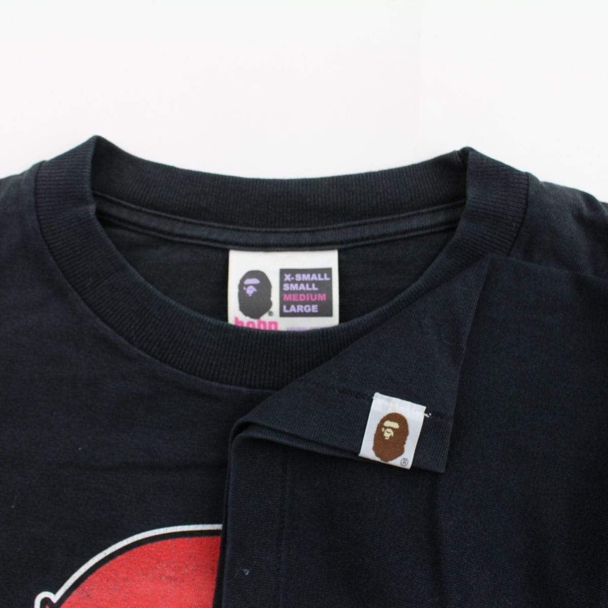 bape red gradient big ape logo tee - SaruGeneral