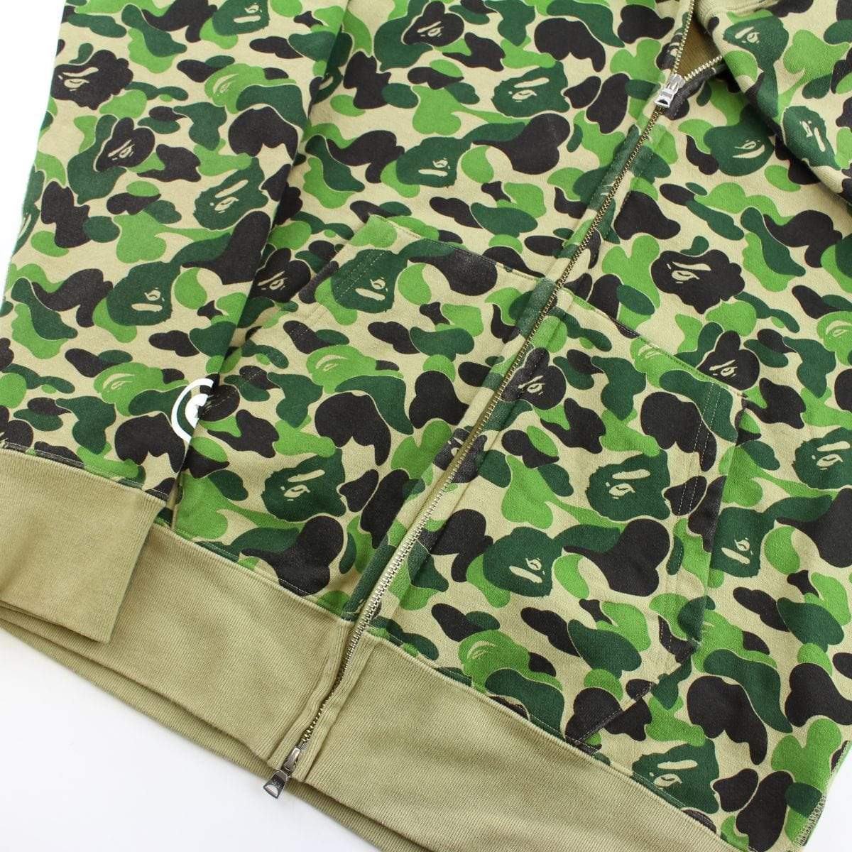 Bape ABC Green Camo Shark Hoodie - SaruGeneral