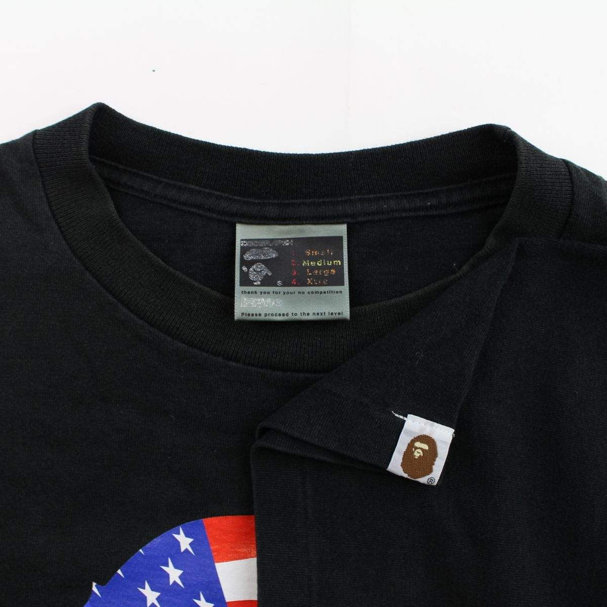 bape usa big ape logo tee black - SaruGeneral