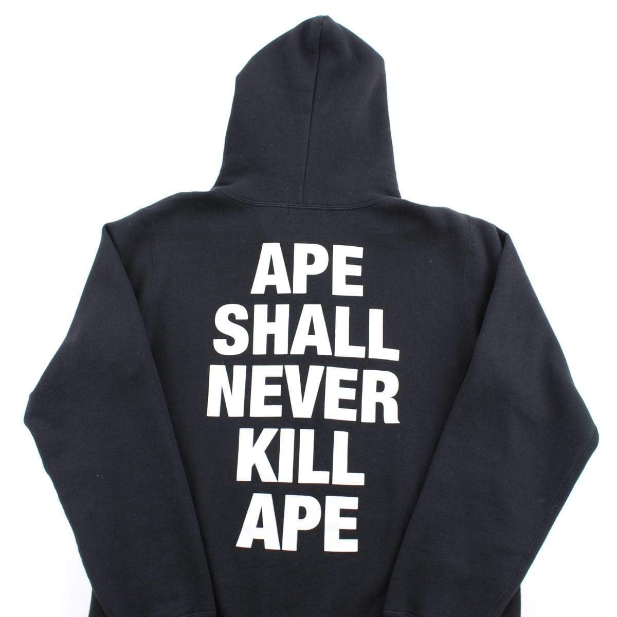 Bape Big Ape Logo Hoodie Black - SaruGeneral