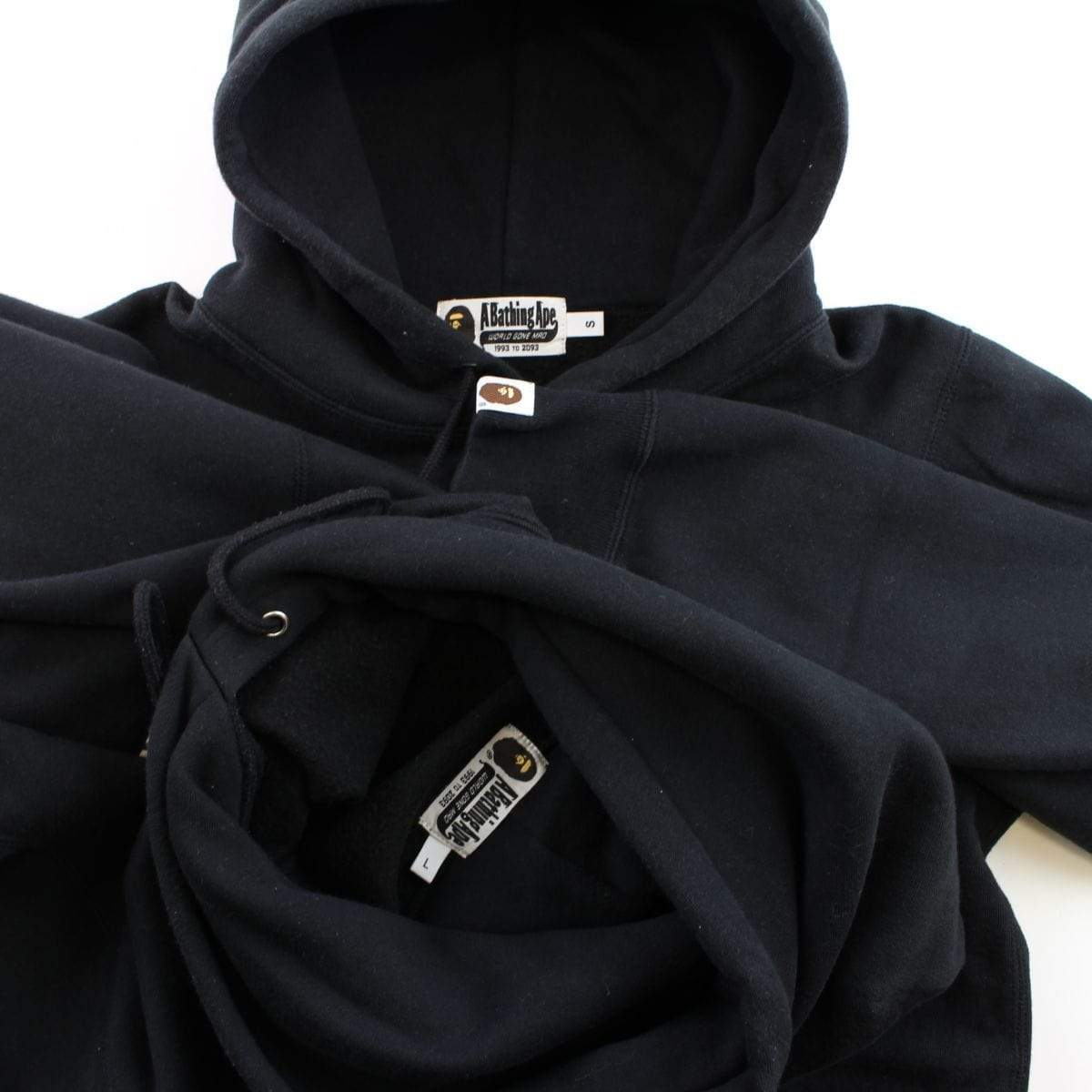 Bape Big Ape Logo Hoodie Black L - SaruGeneral
