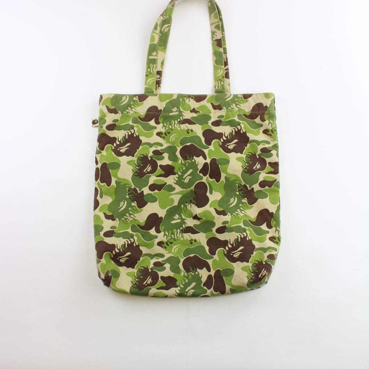 Bape ABC Green Flame Camo Tote Bag - SaruGeneral