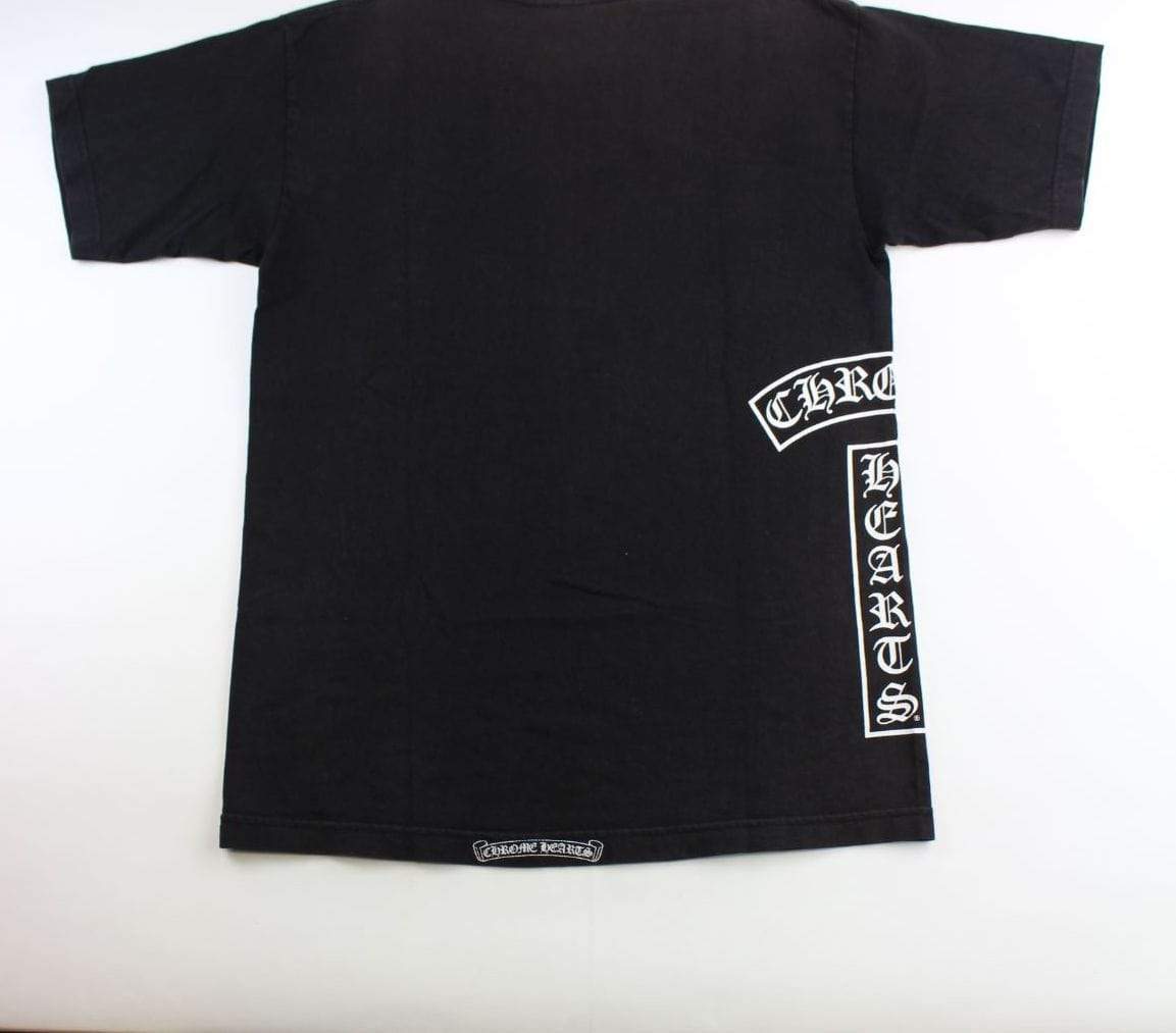 chrome hearts Crest Side logo pocket tee black - SaruGeneral