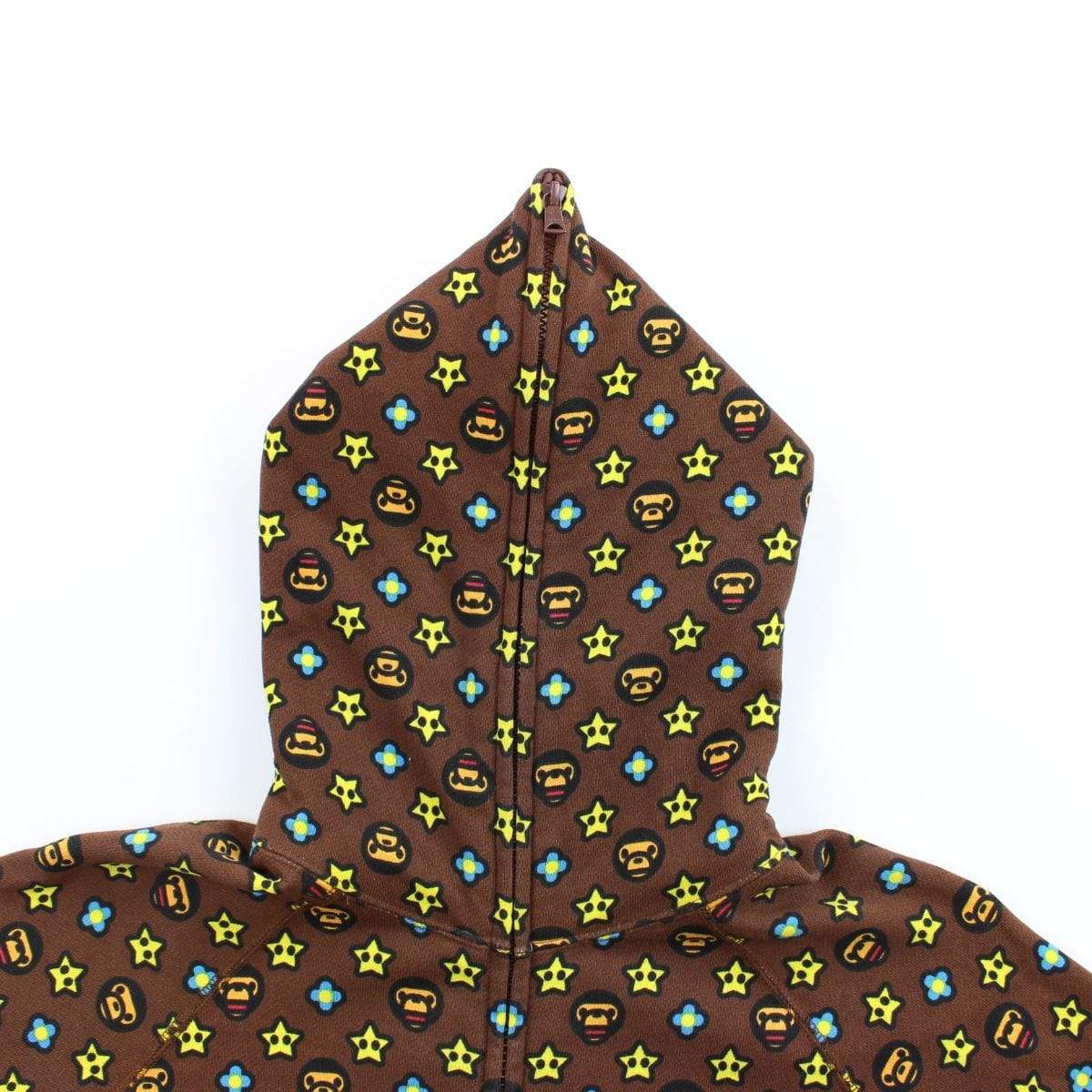 Bape Baby Milo Monogram Hoodie Brown - SaruGeneral