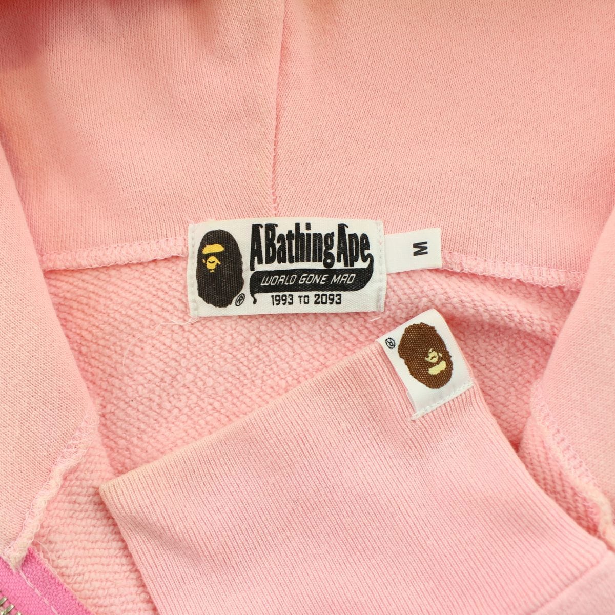 bape pink half pink camo shark hoodie - SaruGeneral
