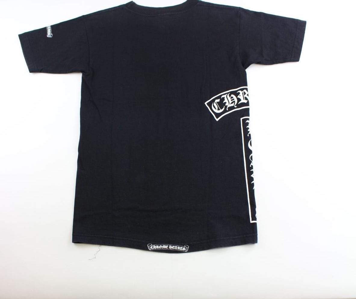 chrome hearts side & pocket logo tee black - SaruGeneral