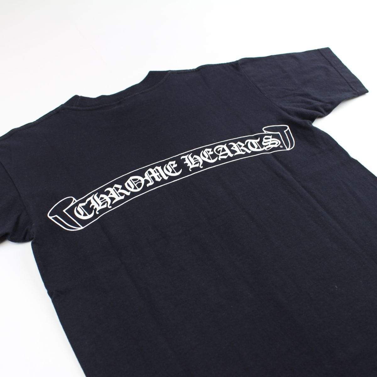 chrome hearts Vertical pocket Ribbon tee black - SaruGeneral