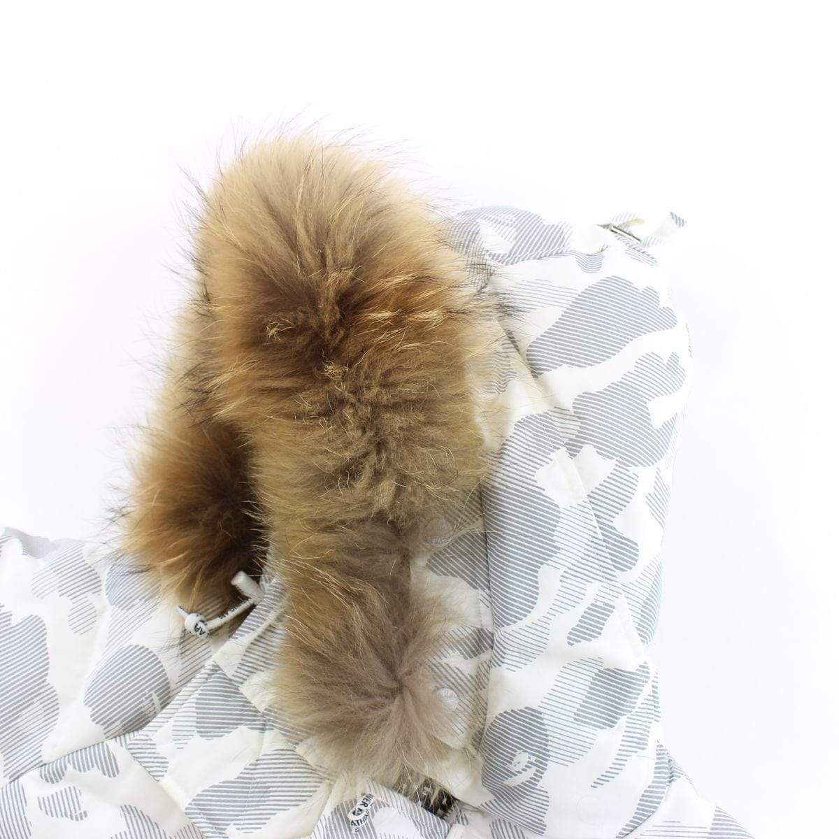 Bape Snow Camo Fur Parka Jacket - SaruGeneral