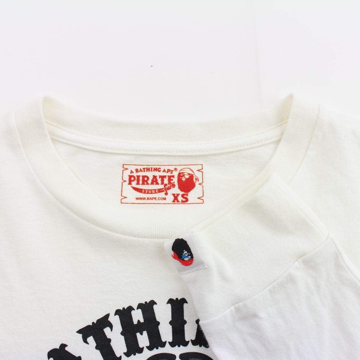 Bape Baby Milo Pirate Store Logo ls White - SaruGeneral