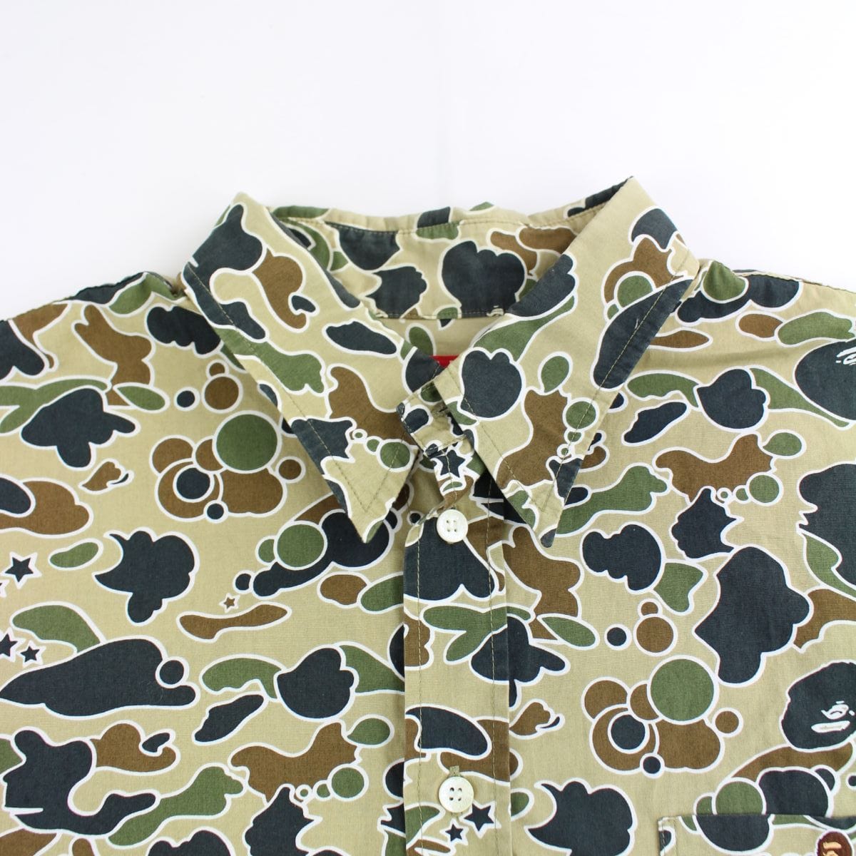 Bape 1st Green Psyche Camo LS Shirt - SaruGeneral