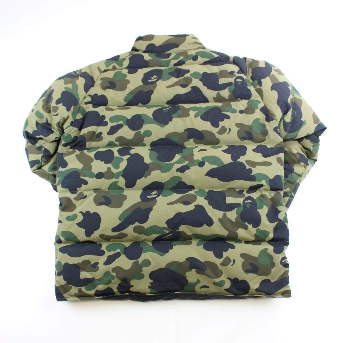 Bape 1st Green Camo Puffer Jacket - SaruGeneral
