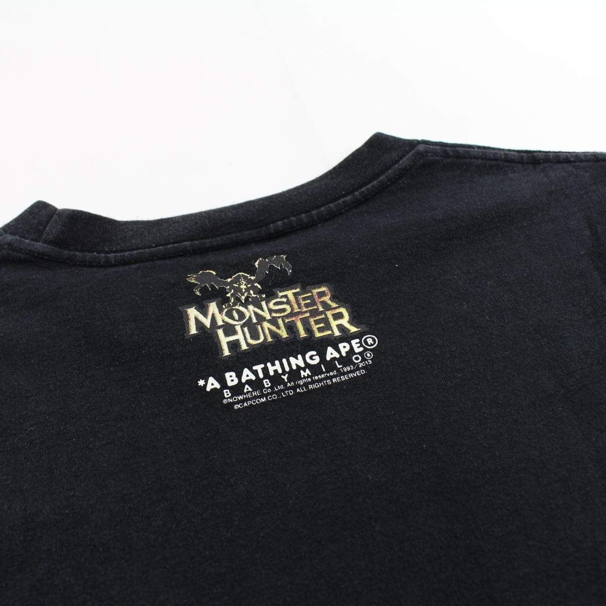 Bape x Monster Hunters Liolaeus Logo Tee black - SaruGeneral