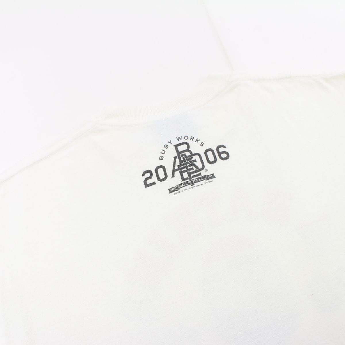 Bape Dutch Flag College Logo Tee White - SaruGeneral