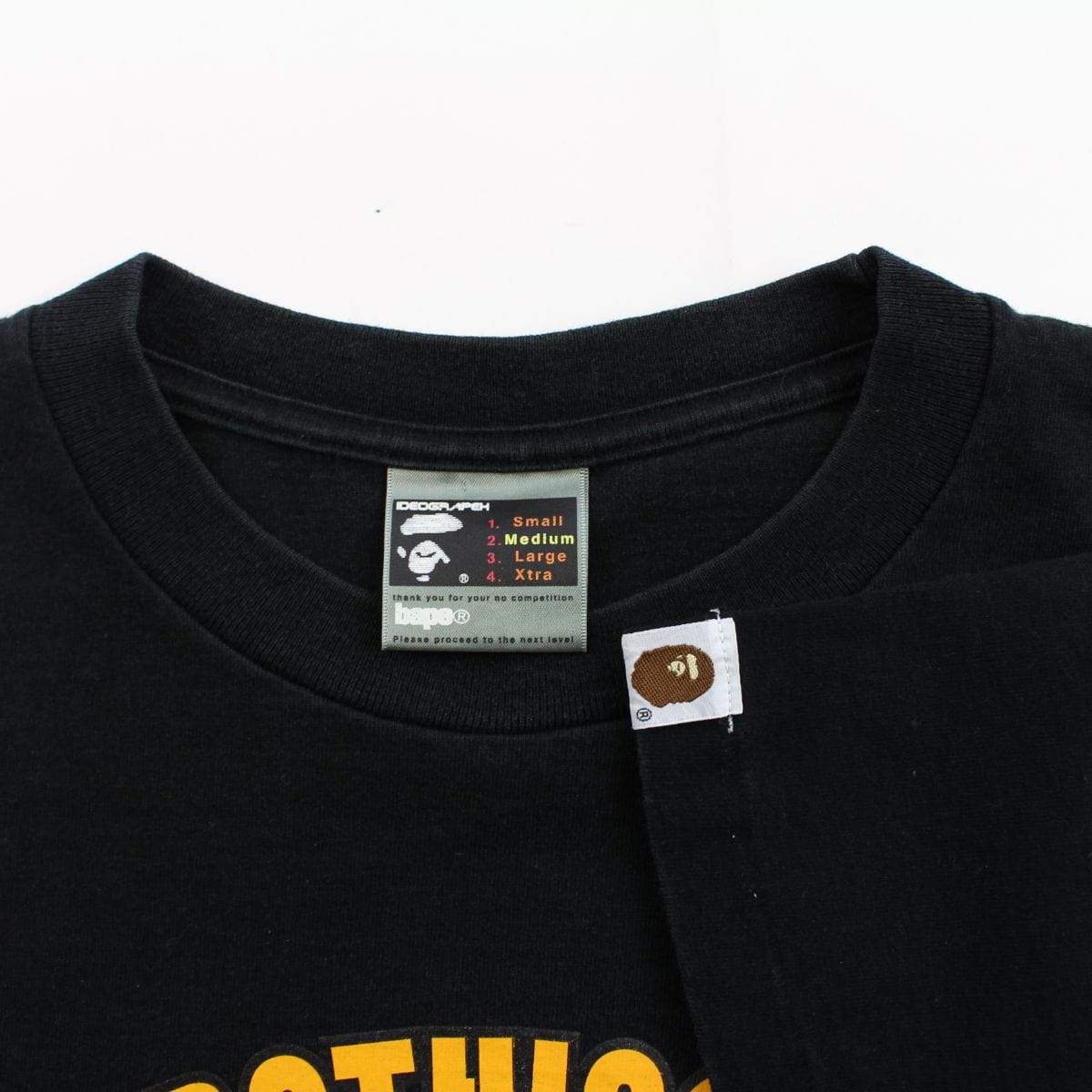 Bape baby milo general figure logo tee black - SaruGeneral