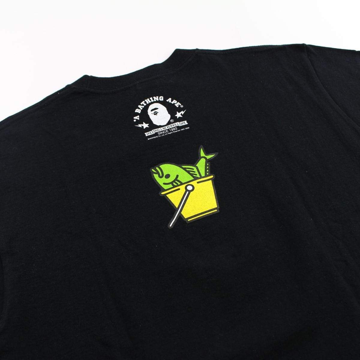 Bape Baby milo fish logo tee black - SaruGeneral