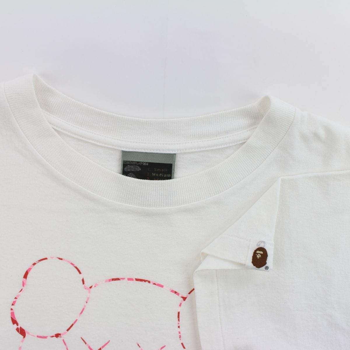 Bape x Kaws Pink Camo Chum Tee White - SaruGeneral