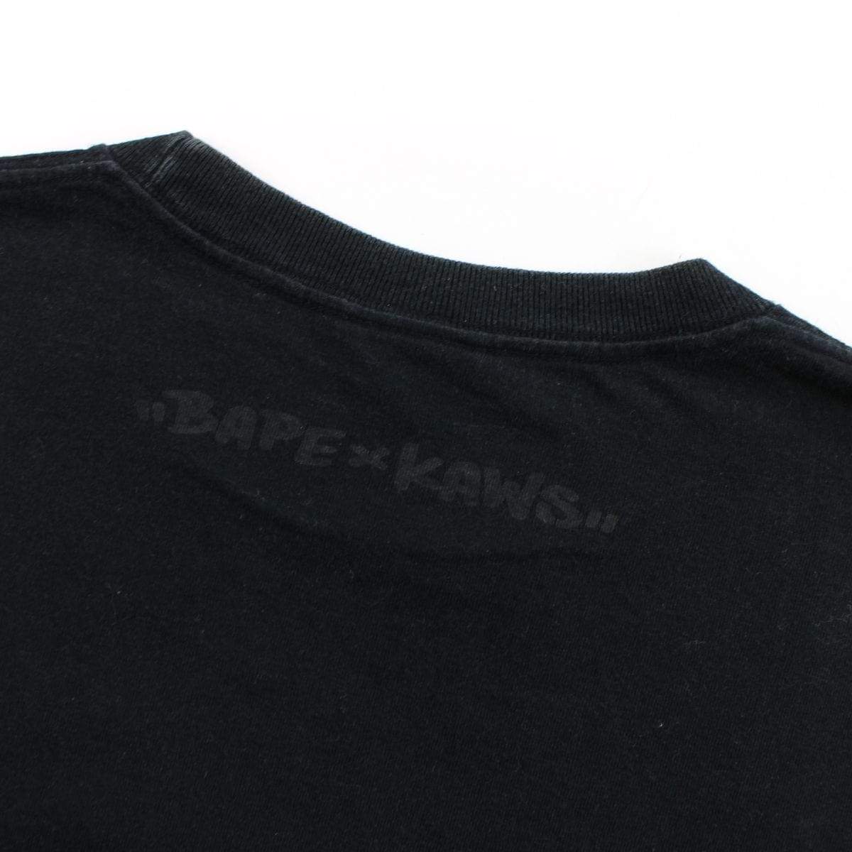 Bape x Kaws ABC Green Camo Big Ape Tee Black - SaruGeneral