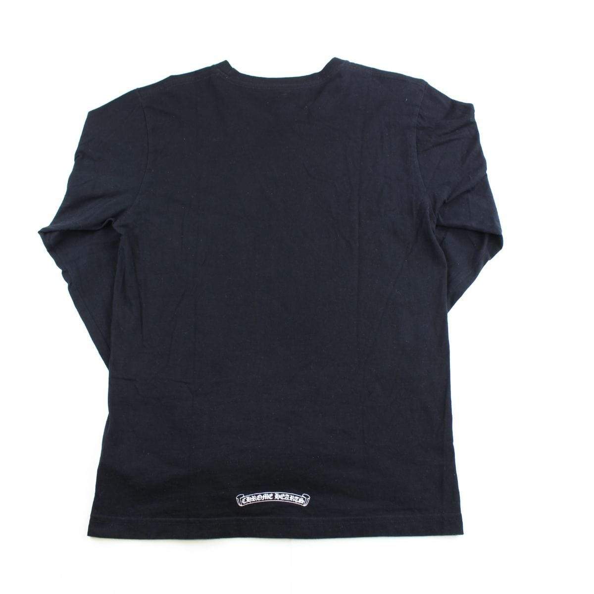 chrome hearts flame sleeves ls black - SaruGeneral
