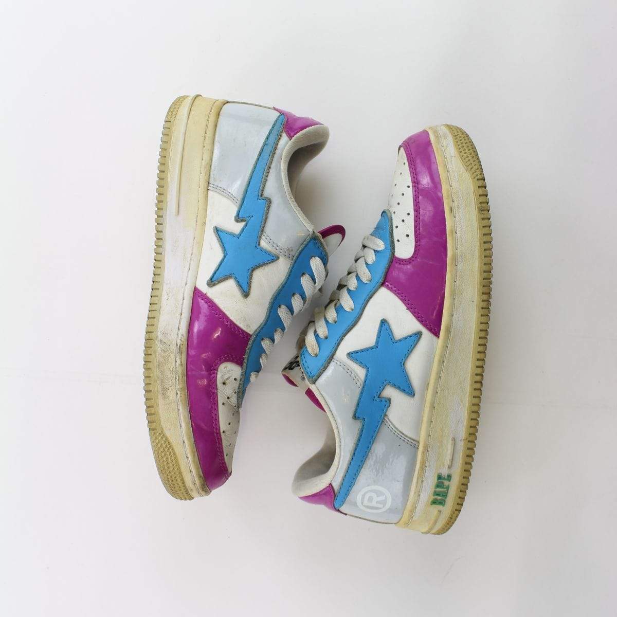 Bapesta Polkadot Stripes Yellow Red Blue - SaruGeneral