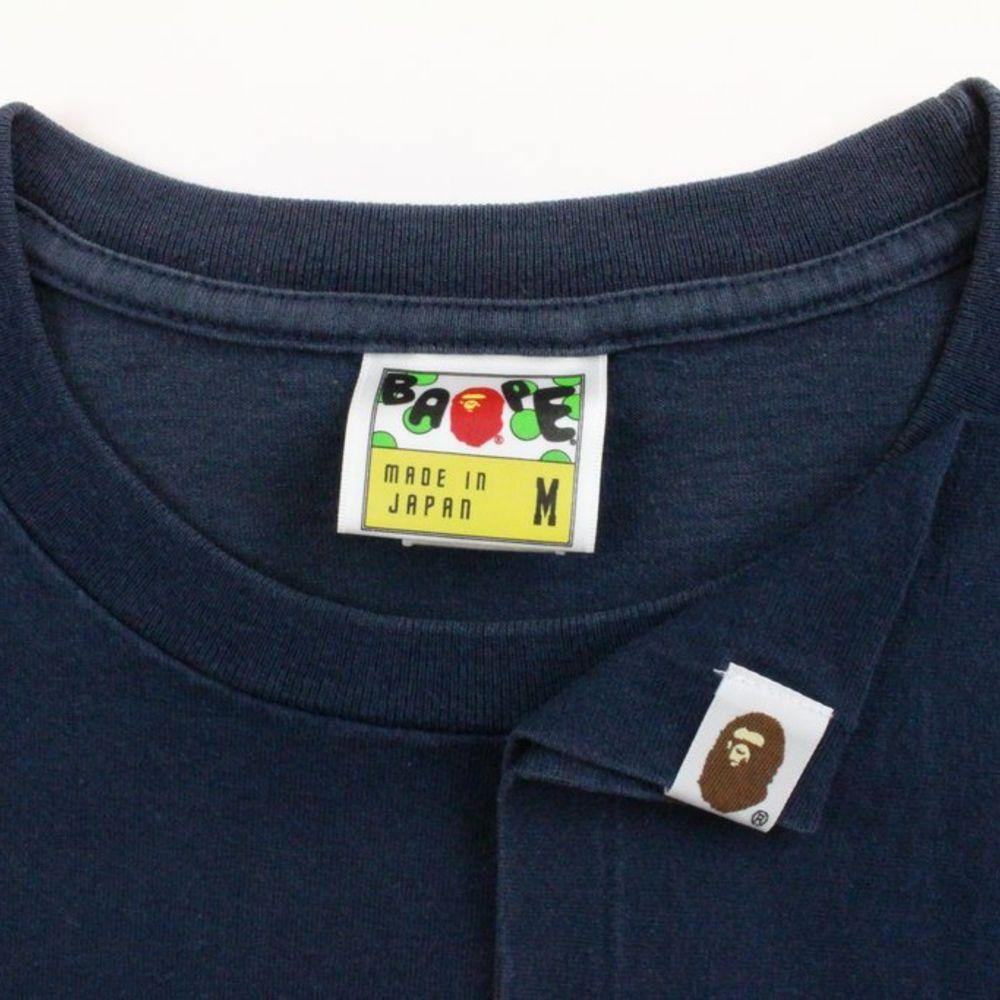 Bape Original Big Ape Logo Tee Navy - SaruGeneral