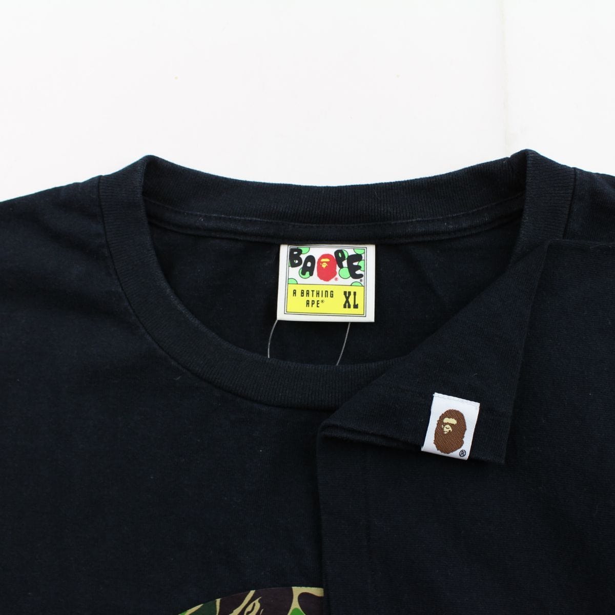 Bape Baby Milo Green Camo Figure Tee Black - SARUUK