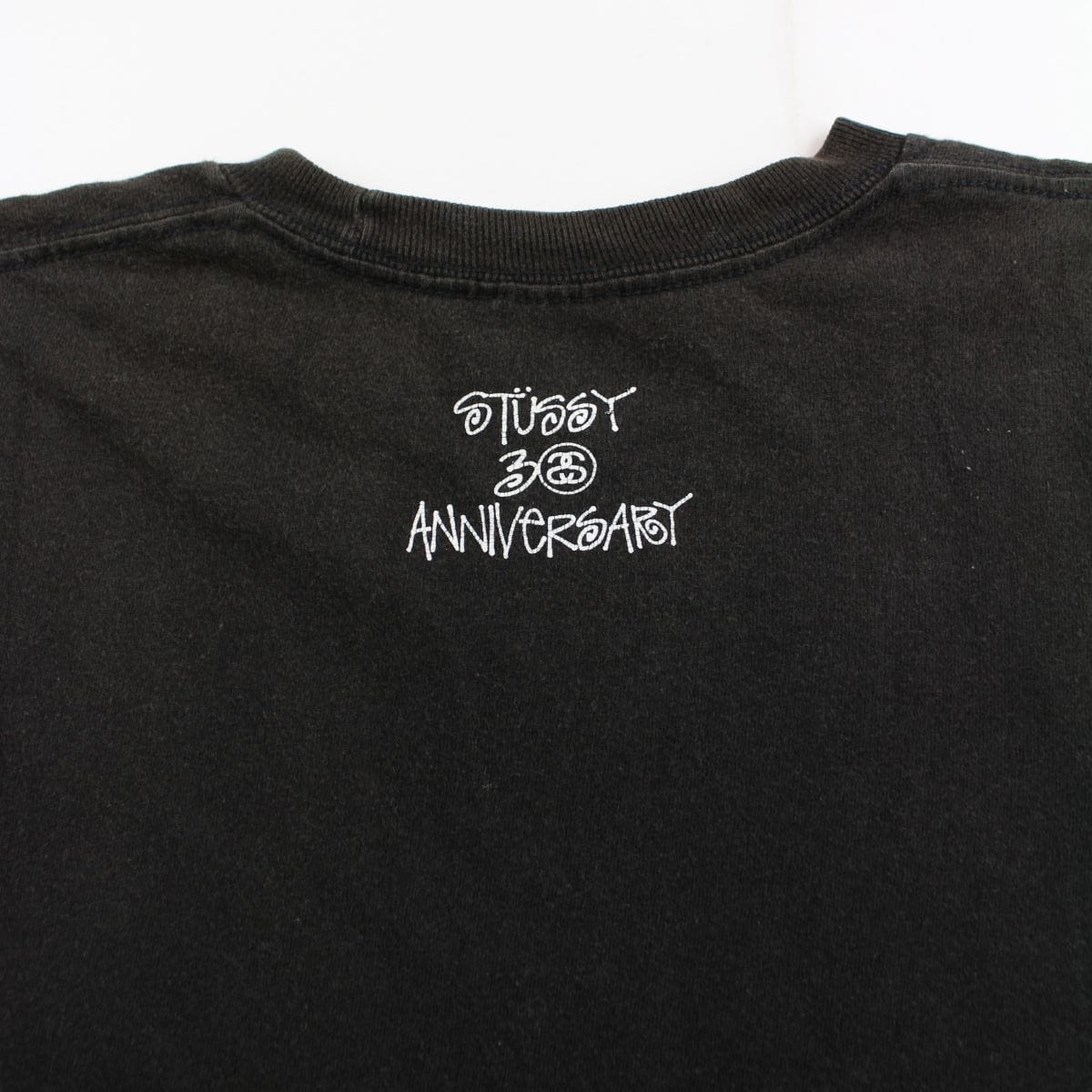 Bape x Stussy Blue Camo Logo Tee Black - SARUUK