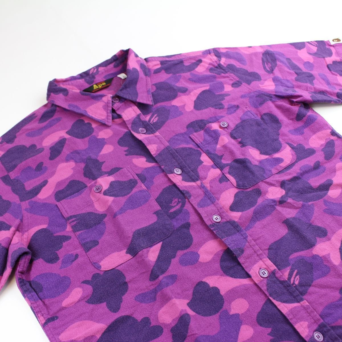 Bape Purple Camo SS Shirt - SARUUK