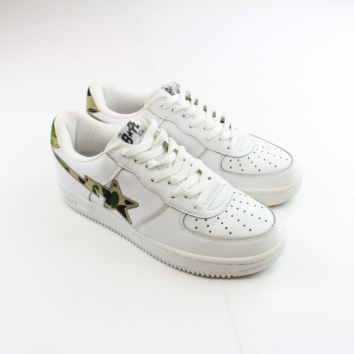 Bapesta 1st Green Camo & White - SARUUK