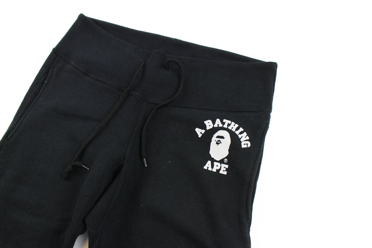 Bape College Logo Sweatpants Black - SARUUK