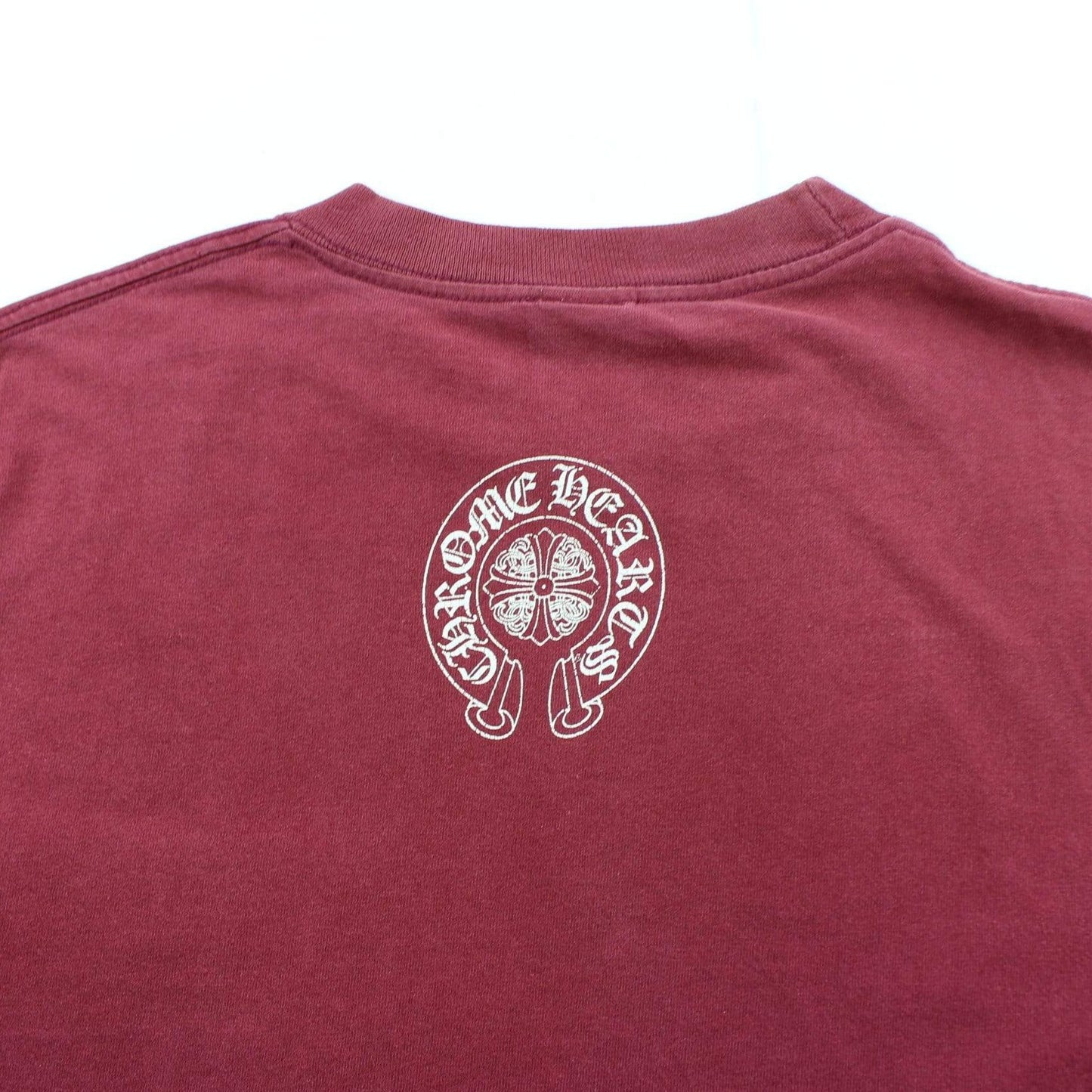 Chrome Hearts Dagger Pocket Tee Burgundy - SARUUK