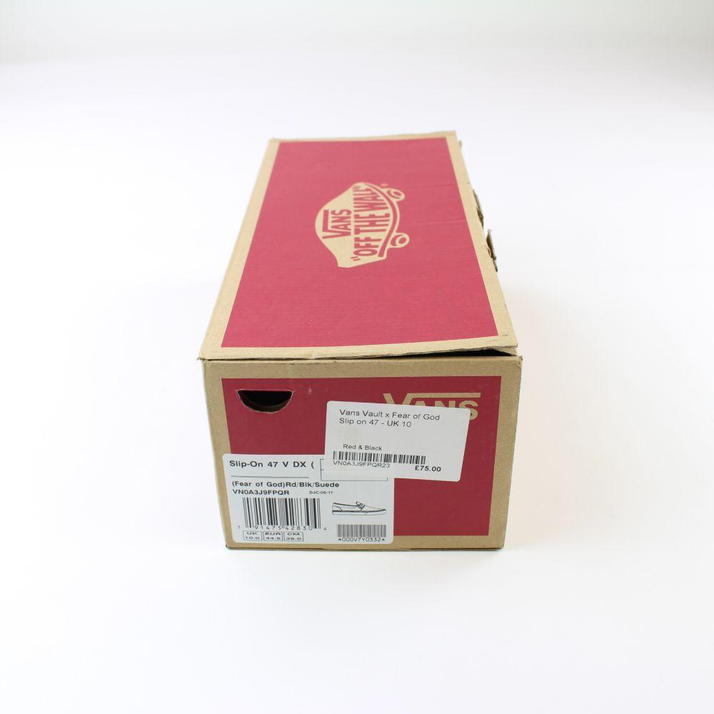 Fear of god x Vans Slip on Red - SaruGeneral