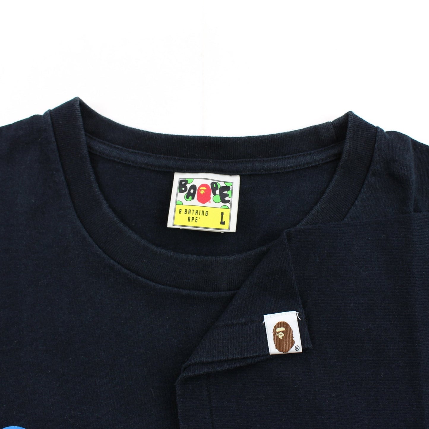 Bape Ebay Bapesta Logo Tee Black - SARUUK
