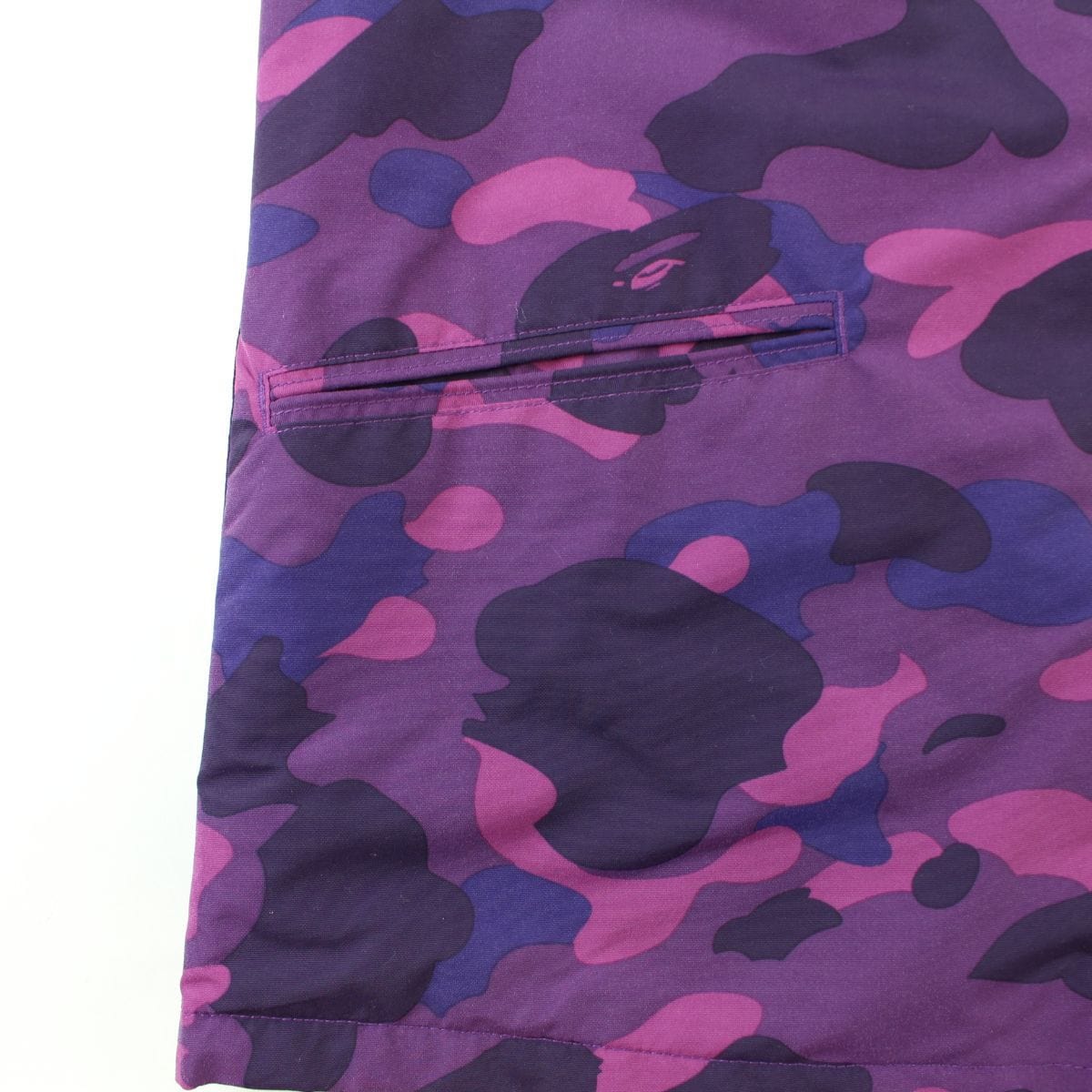 Bape Purple Camo College Logo Coach Jacket - SARUUK