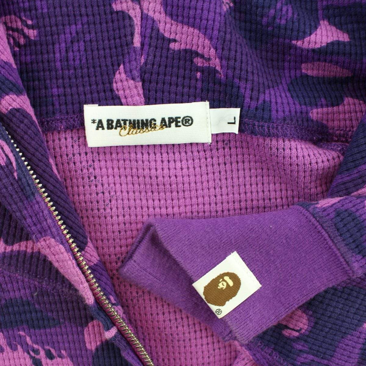 Bape Purple Flame Camo Fullzip Hoodie - SaruGeneral