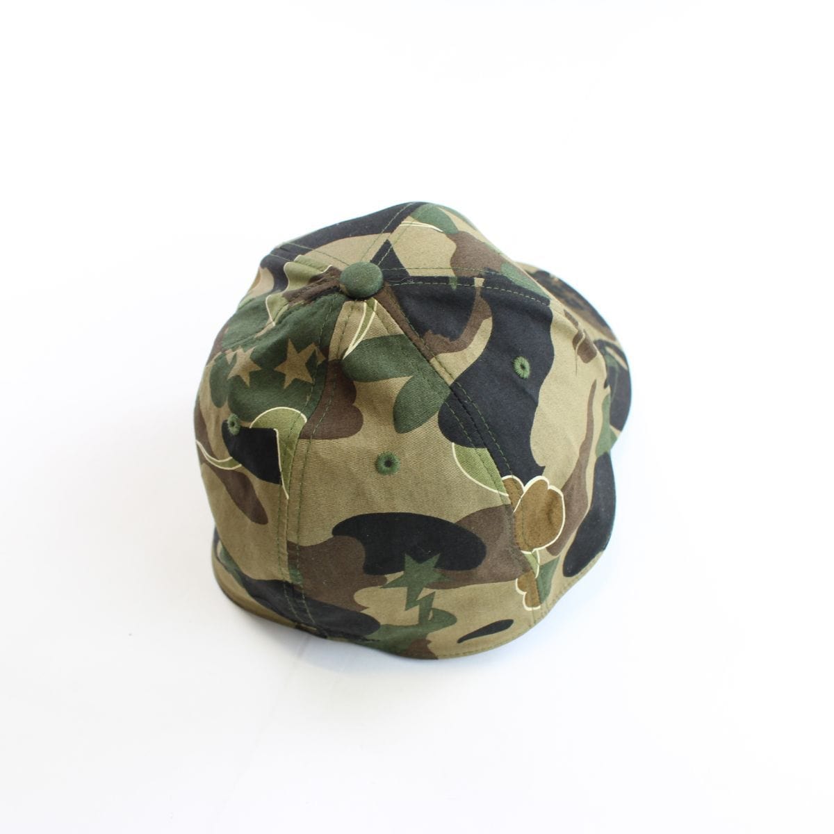 bape x kaws 1st green camo fitted trucker - SaruGeneral