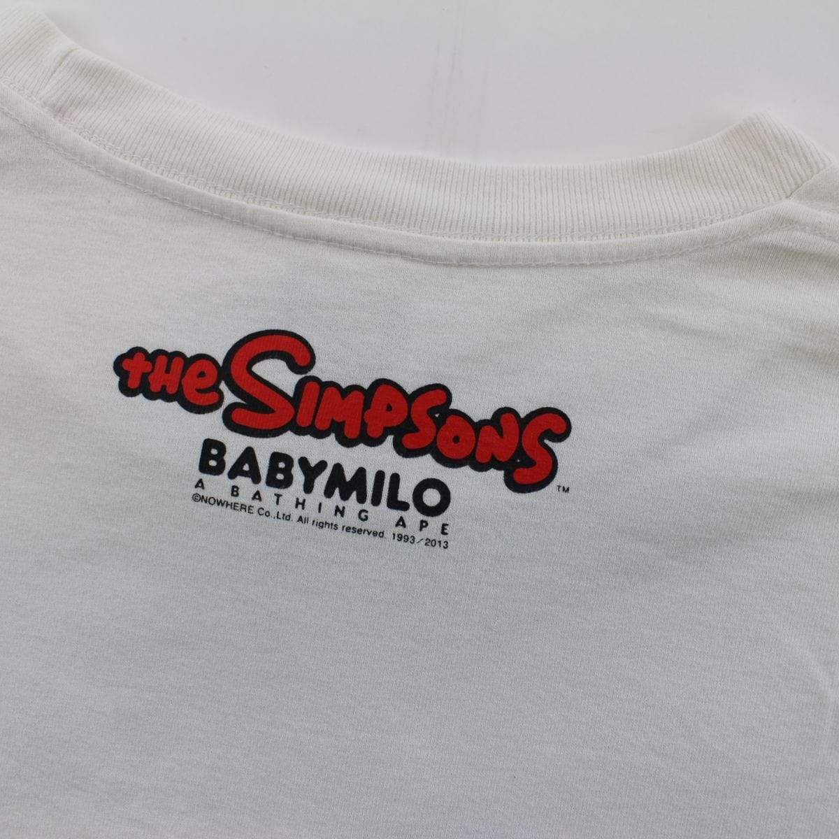 Bape x Simpsons Baby Milo Couch LS White - SaruGeneral