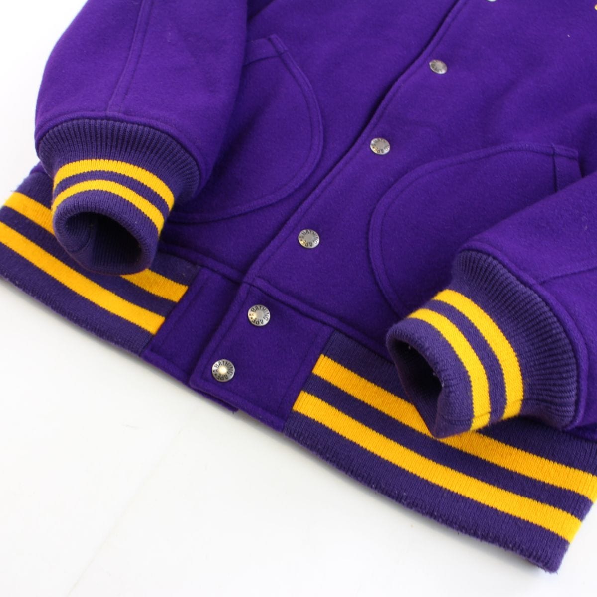 Bape Ursus Varsity Jacket Purple - SARUUK