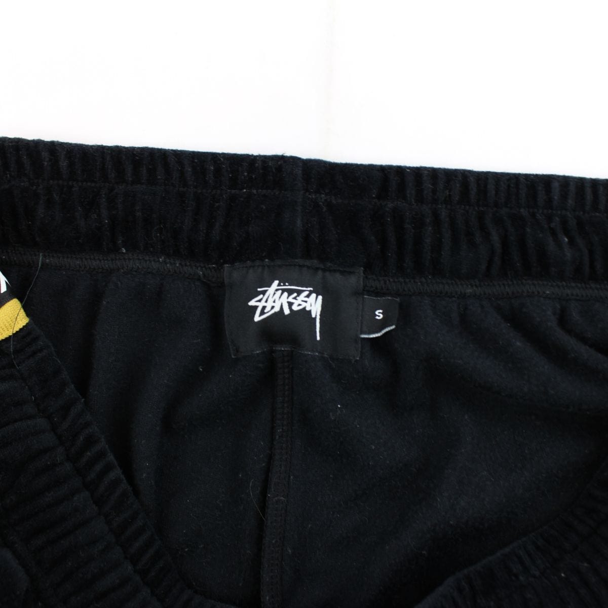 Stussy Velour Trackpants Black - SARUUK