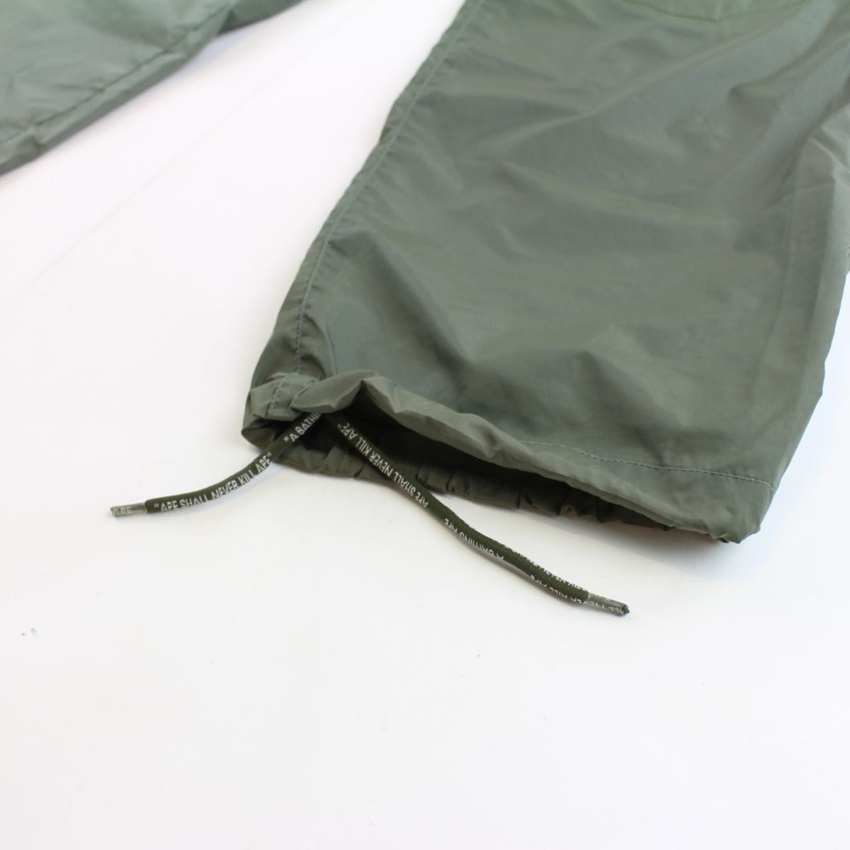 Bape Nylon Trackpants Green - SARUUK