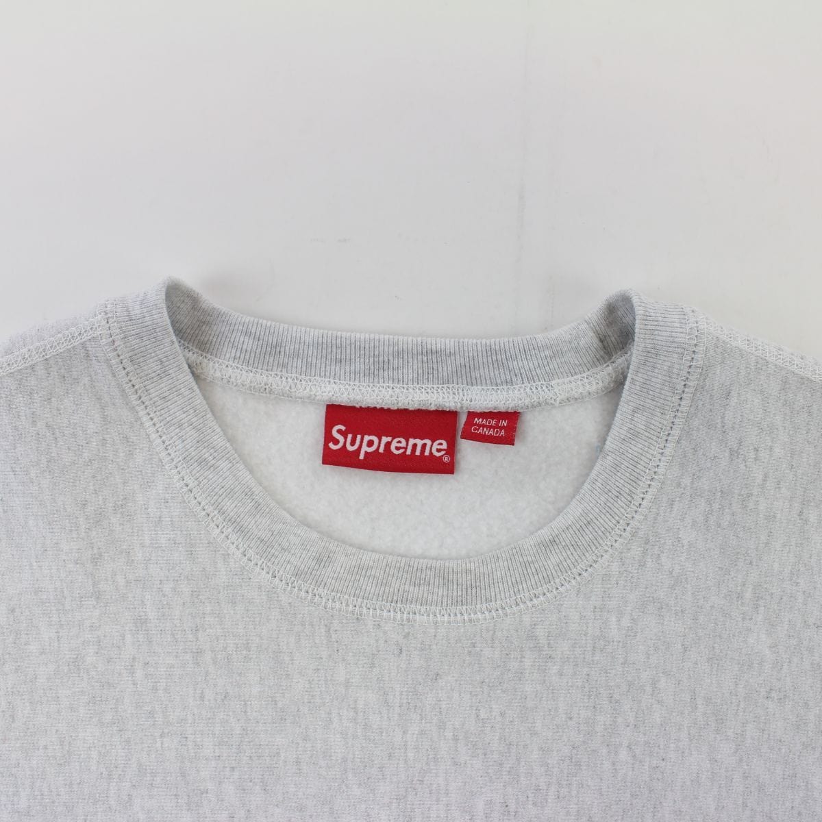 Supreme Red On Grey Box Crewneck - SaruGeneral