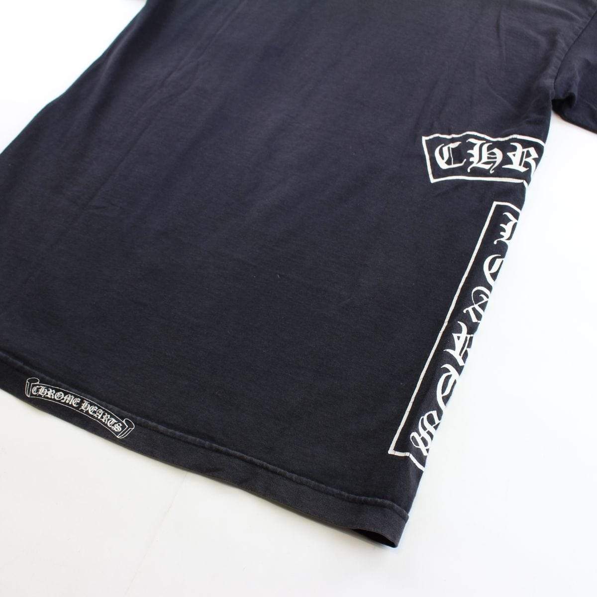 chrome hearts side cross pocket tee black - SaruGeneral